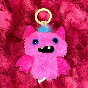 Fuggler pink bat key ring